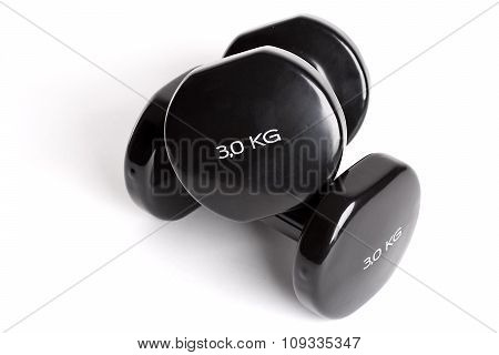 Two dumbbells