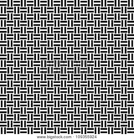 Seamless black and white line pattern