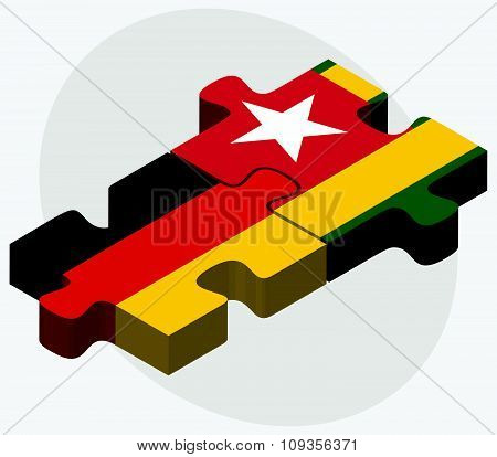 Germany And Togo Flags