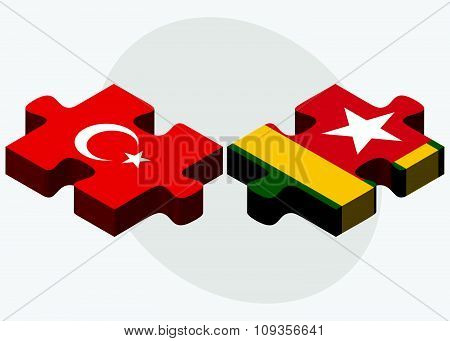 Turkey And Togo Flags