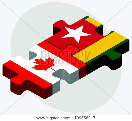 United Kingdom And Togo Flags