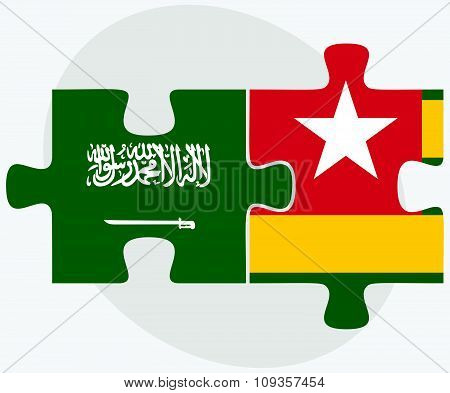 Saudi Arabia And Togo Flags