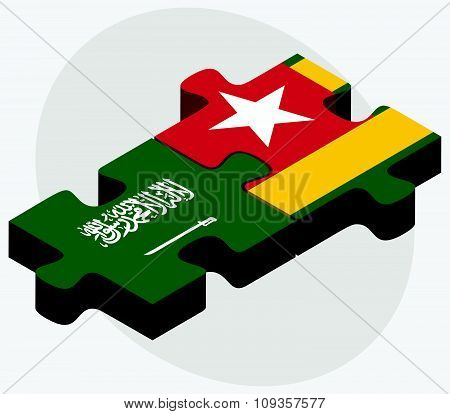 Saudi Arabia And Togo Flags