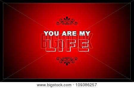 Beautiful Colored Background and Greeting Text