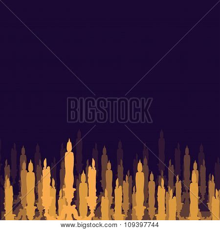 silhouette of candlestick
