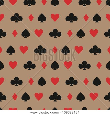 casino cards seamless background