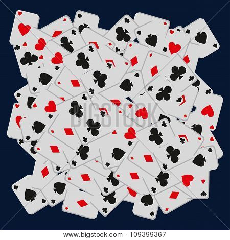 casino flat cards background