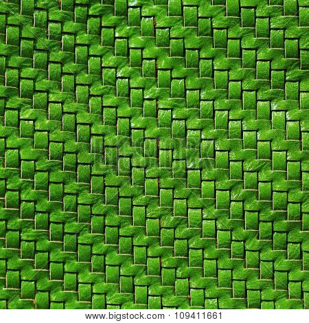 Green Leather Texture