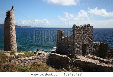 Old copper mine in BVI