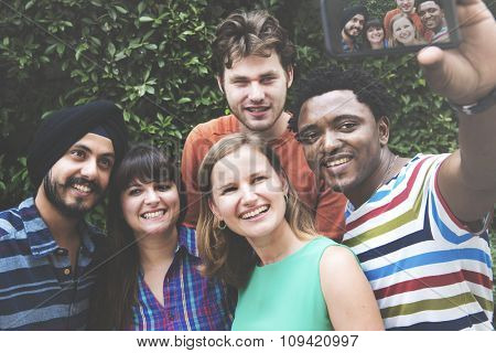 Friends Selfie Photography Happiness Smiling Concept