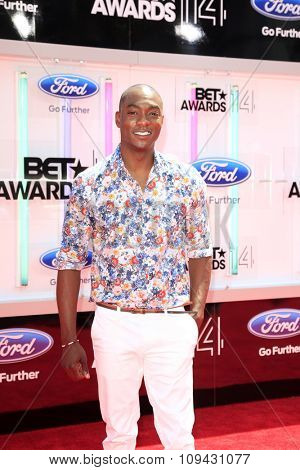 LOS ANGELES - JUN 29:  B.J. Britt at the 2014 BET Awards - Arrivals at the Nokia Theater at LA Live on June 29, 2014 in Los Angeles, CA