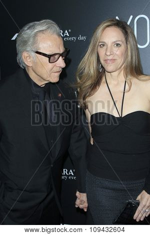 LOS ANGELES - NOV 17:  Harvey Keitel, Daphna Kastner at the 
