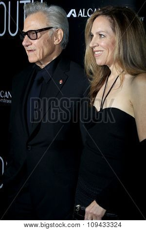 LOS ANGELES - NOV 17:  Harvey Keitel, Daphna Kastner at the 