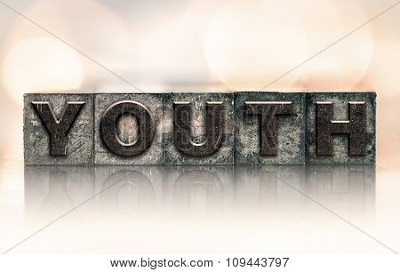 Youth Concept Vintage Letterpress Type