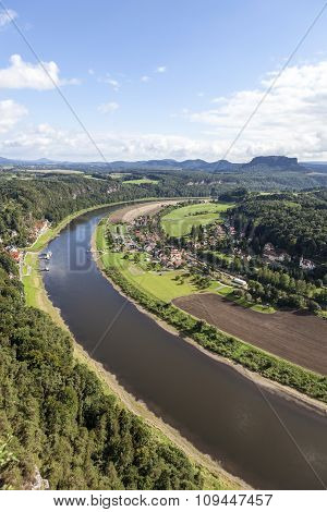Natural Park Bastei. Elbe. Saxony. Germany.