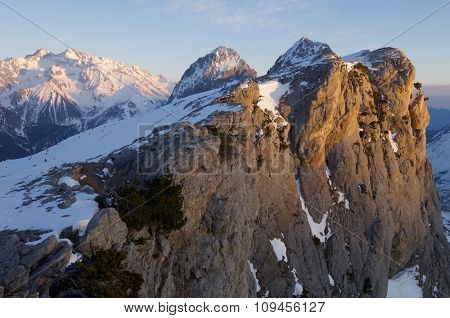 Foratata peak in the Pyrenees, Tena Valley, Huesca, Aragon, Spain.