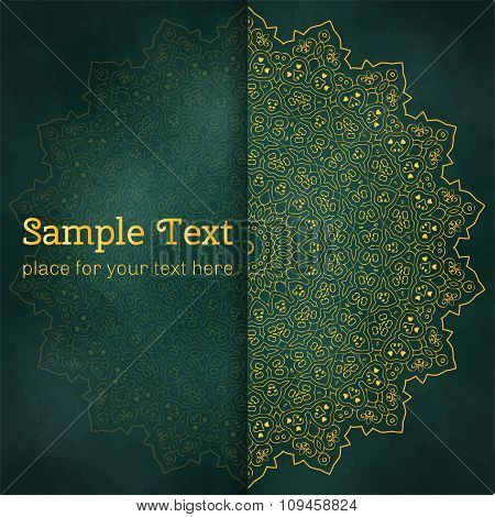 Cards Or Invitations With Mandala Pattern.