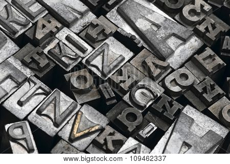 lead letters typeset
