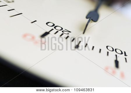 a gauger scale - closeup, shallow DOF