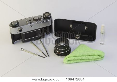 Cleaning of the camera