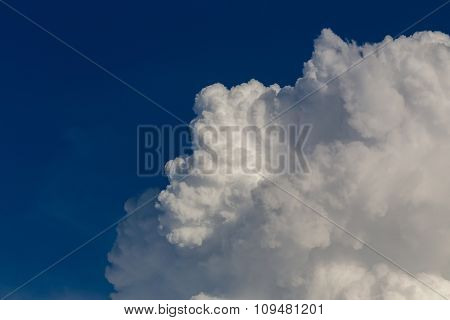 Fluffy Cloud On Dramatic Sky