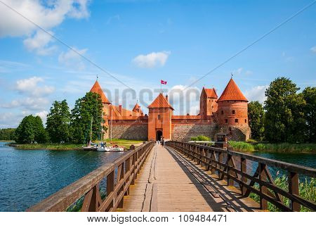 Bridge To Trakai Castle, Lithuania