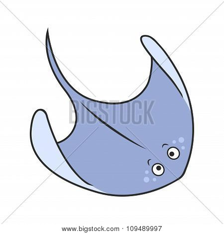 Cartoon Stingray Character
