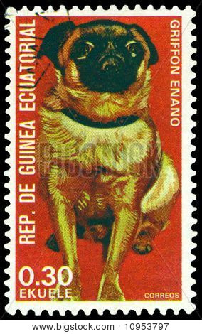 Vintage Briefmarke. Griffon Zwerg.