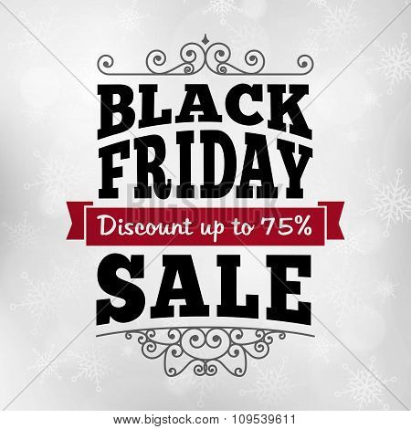 Vintage Black Friday Discount Sale Business Poster