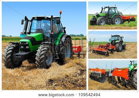 Tractor collage
