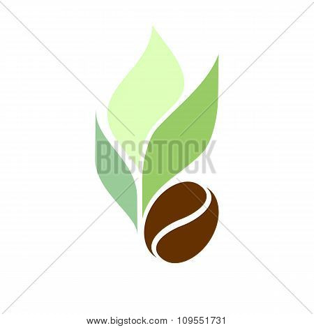 Label, logo tea and coffee