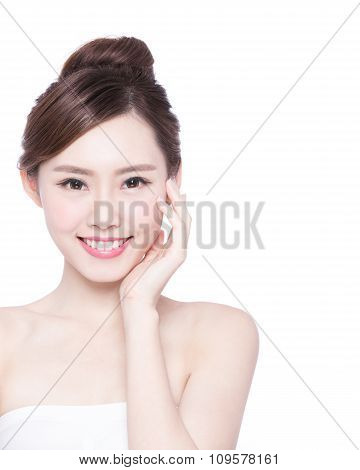 Beautiful Skin Care Woman Face