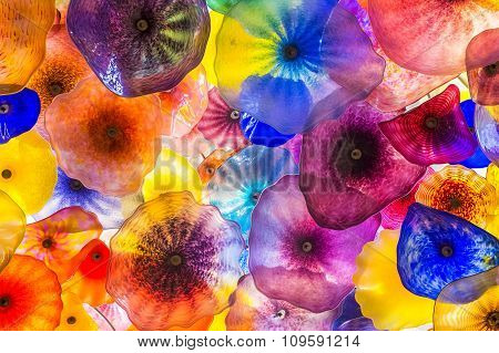 Bellagio Glass Flowers Image Photo Free Trial Bigstock