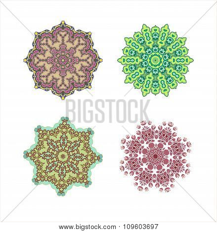 Mandala pattern set.