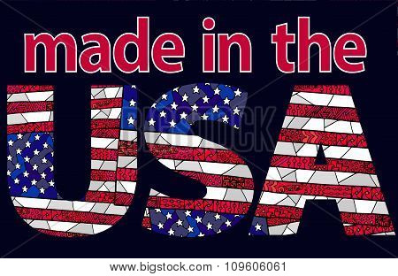United States Flag Zentangle Made In The Usa 1