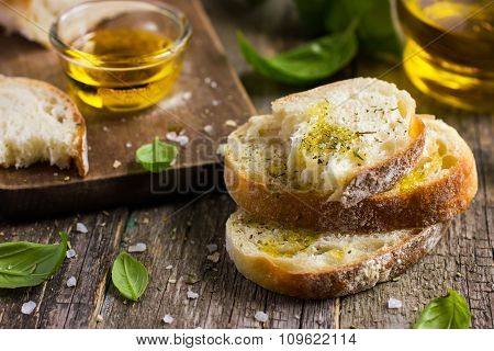 Italian Ciabatta  Bread With Olive Oil