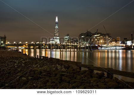 View from the River Thames to the Shard