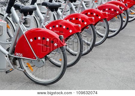 Bicycle sharing system in Lyon, France