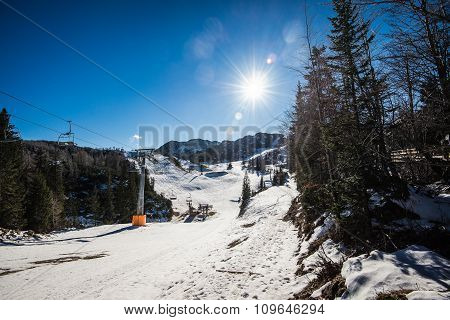 Ski slopes