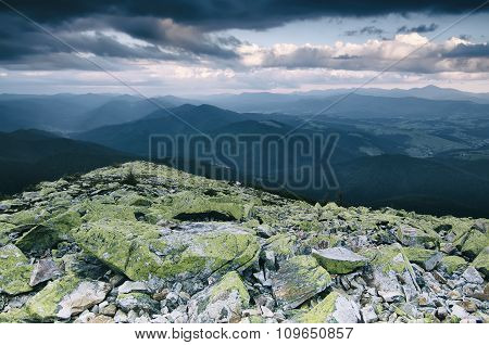 Carpathian mountain landscape