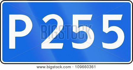 Sign Of The Russian Federal Route P255