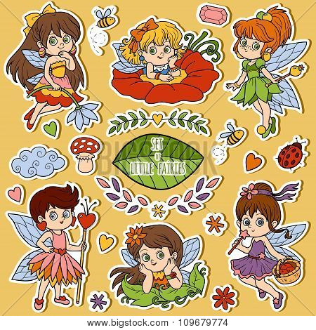 Color Set About Little Fairies, Cartoon Collection