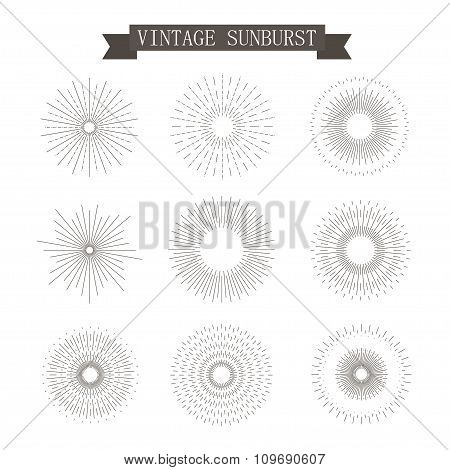 Sunburst Vintage Icons