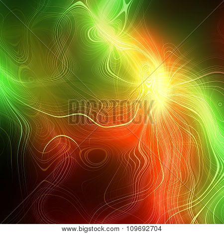 Abstract plasma discharge as a background. Psychedelic color image.