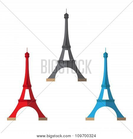 Eiffel Tower Colorful