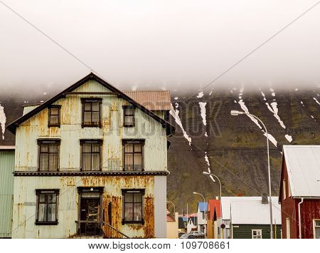 Rusty House Isafjordur Iceland