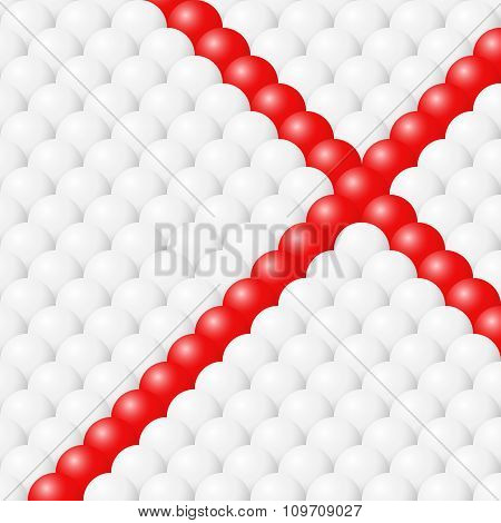 White And Red Balls Vector Background
