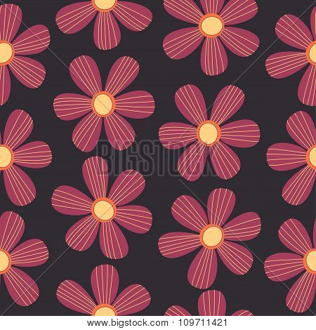 Ornate seamless flower pattern.