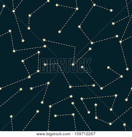 Seamless background of constellations