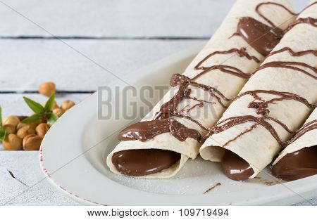 Hazelnut Cream Crepes